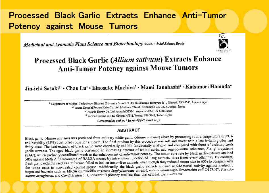 Anti-tumor Paper